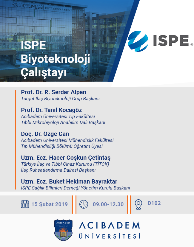 ISPE Biyoteknoloji Çalıştayı