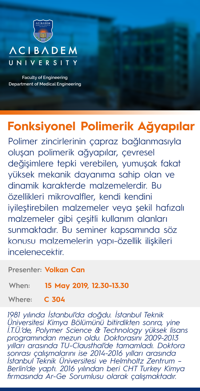 Fonksiyonel Polimerik Ağyapılar