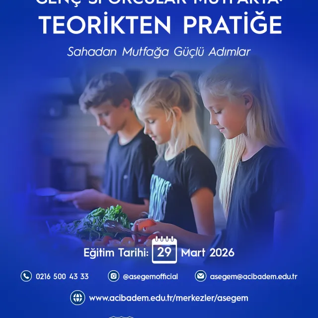 "Genç Sporcular Mutfakta: Teorikten Mutfağa" Uygulamalı Eğitimi Başlıyor