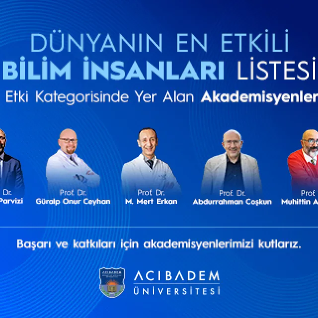 Akademisyenlerimiz Dünyanın En Etkili Bilim İnsanları Listesinde