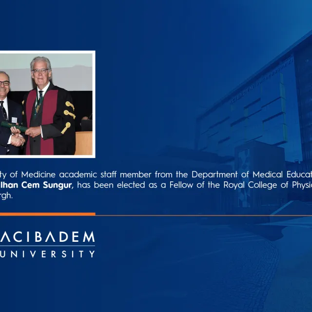 Prof. Dr. İlhan Cem Sungur Elected as a Fellow of the Royal College of Physicians of Edinburgh