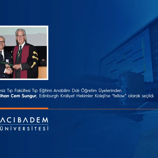 Prof. Dr. İlhan Cem Sungur, Edinburgh Kraliyet Hekimler Koleji’ne ‘Fellow’ Olarak Seçildi