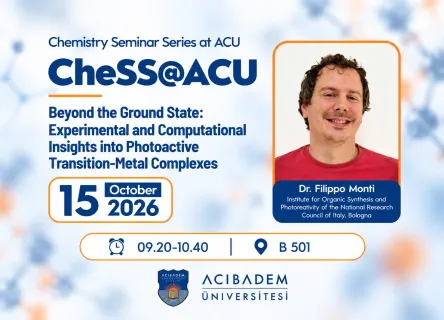 Chemistry Seminar Series at ACU | Beyond the Ground State 
