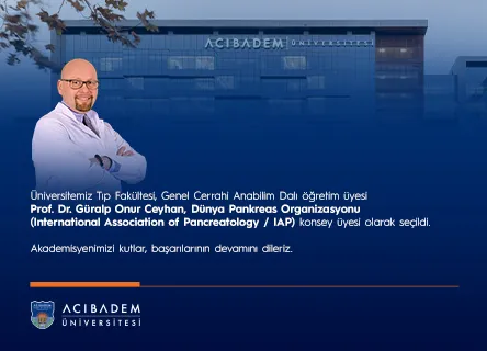 Prof. Dr. Güralp Onur Ceyhan, Dünya Pankreas Organizasyonu Konsey Üyesi Seçildi