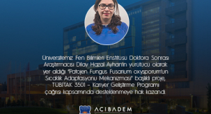 Öğrencimiz Dilay Hazal Ayhan'a TÜBİTAK Desteği