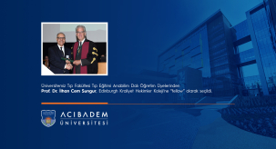 Prof. Dr. İlhan Cem Sungur, Edinburgh Kraliyet Hekimler Koleji’ne ‘Fellow’ Olarak Seçildi
