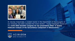 Our Student Honored with the AANS-Tumor Section-Young Investigator Award
