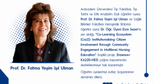 Prof. Dr. Fatma Yeşim Işıl Ulman'ın Projesi Erasmus+ KA220-HED Kapsamında Desteklenmeye Hak Kazandı
