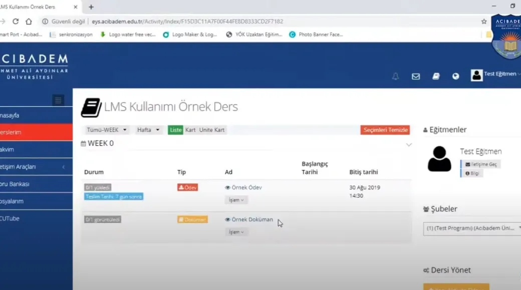 EYS'ye video nasıl eklenir?